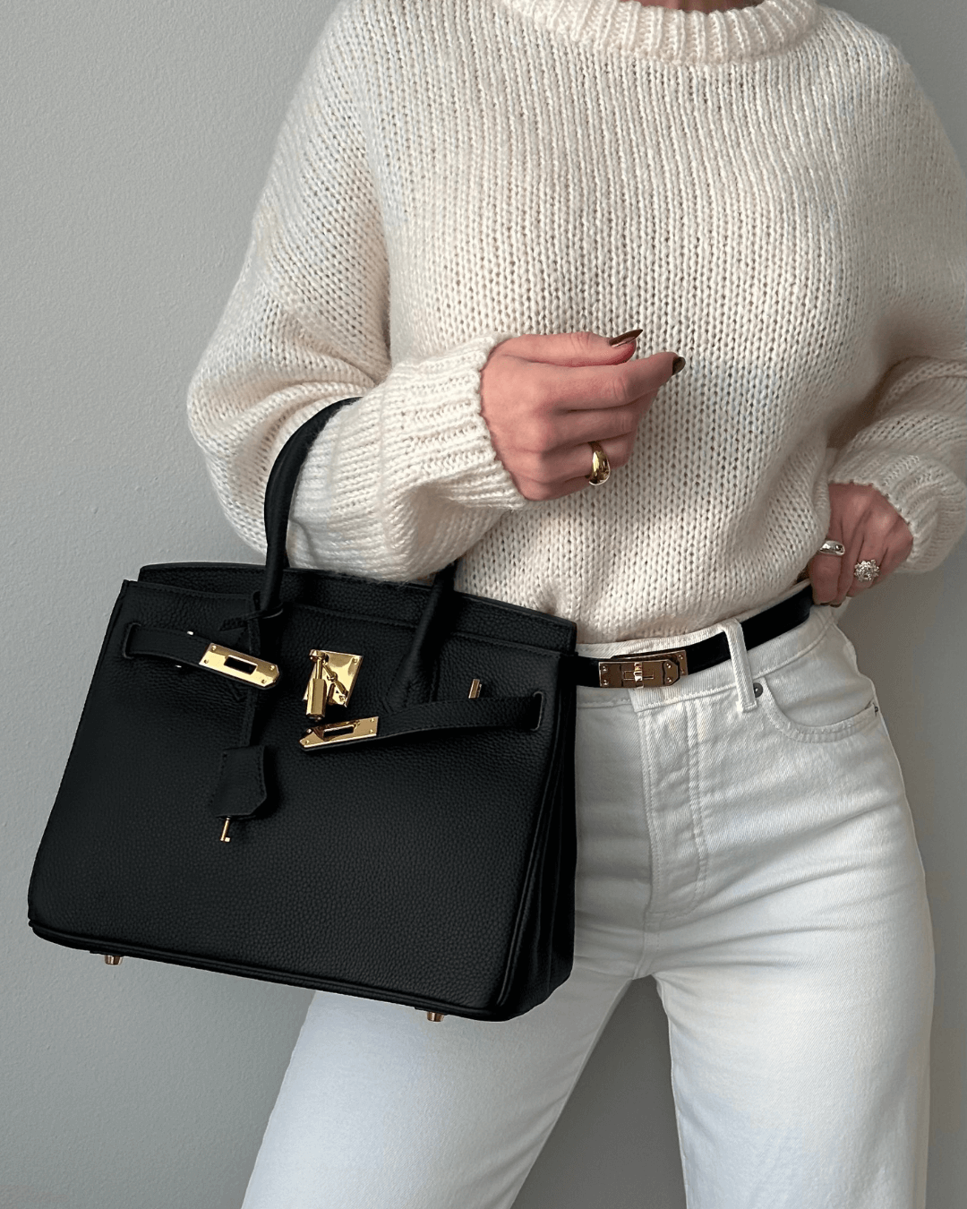 Stor Läderhandväska för kvinnor – Elegant Design