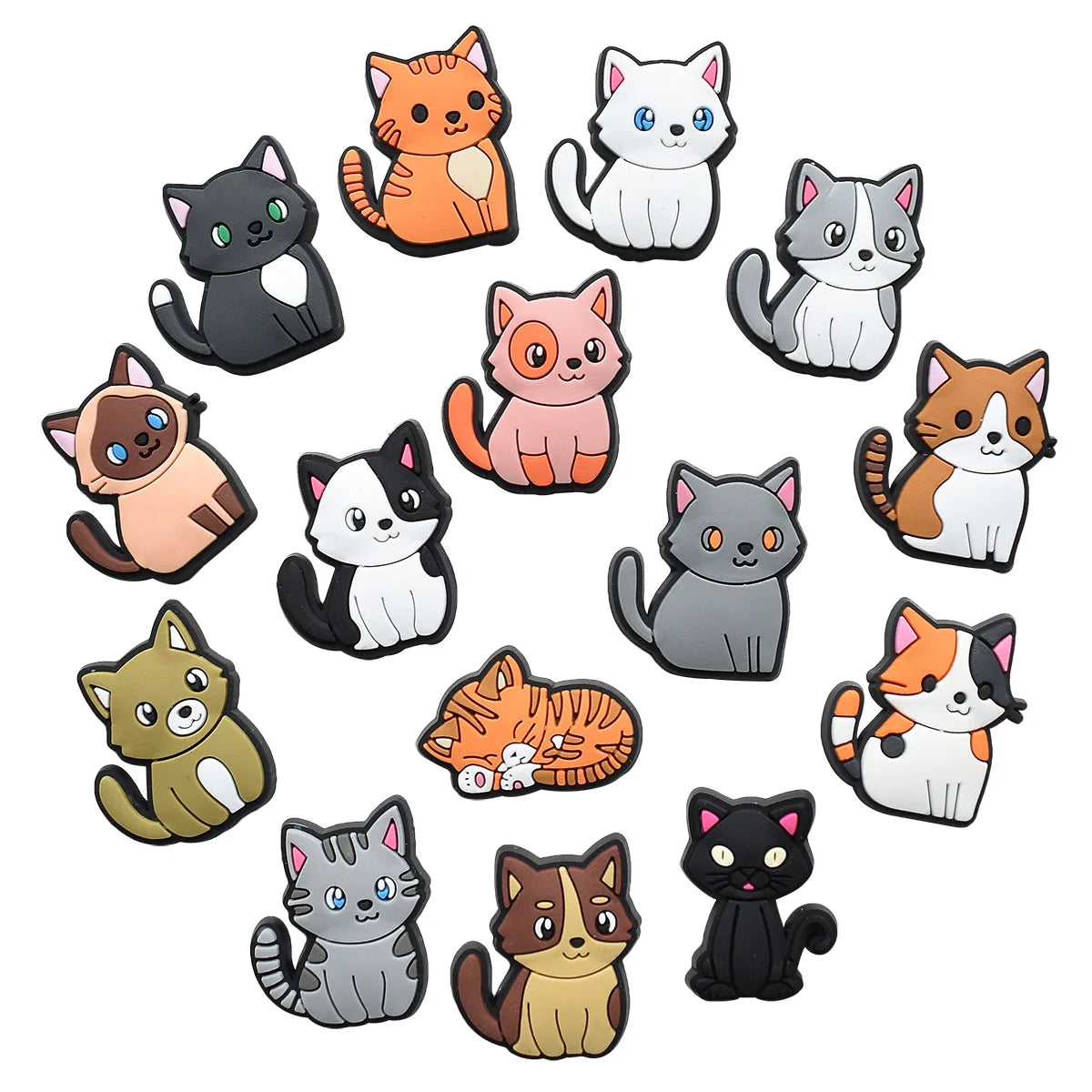 Söt Katt Skodekoration – Charm för Clogs