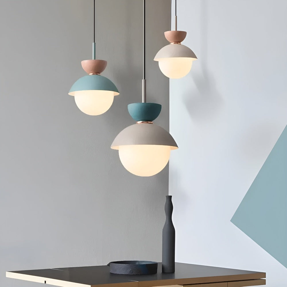 Nordhalo – Elegant Rund Taklampa i Borstad Aluminium