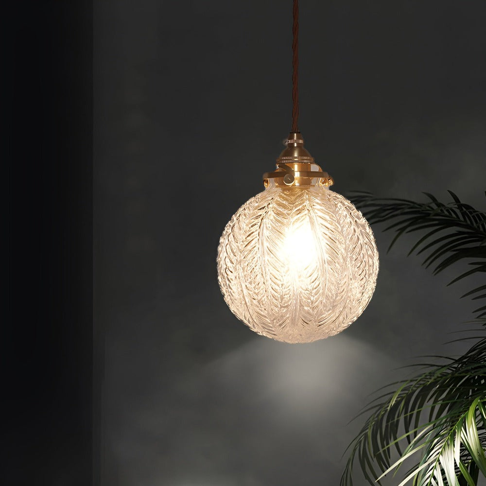 Velura – Taklampa i Rökgrått Glas med Vintagekaraktär