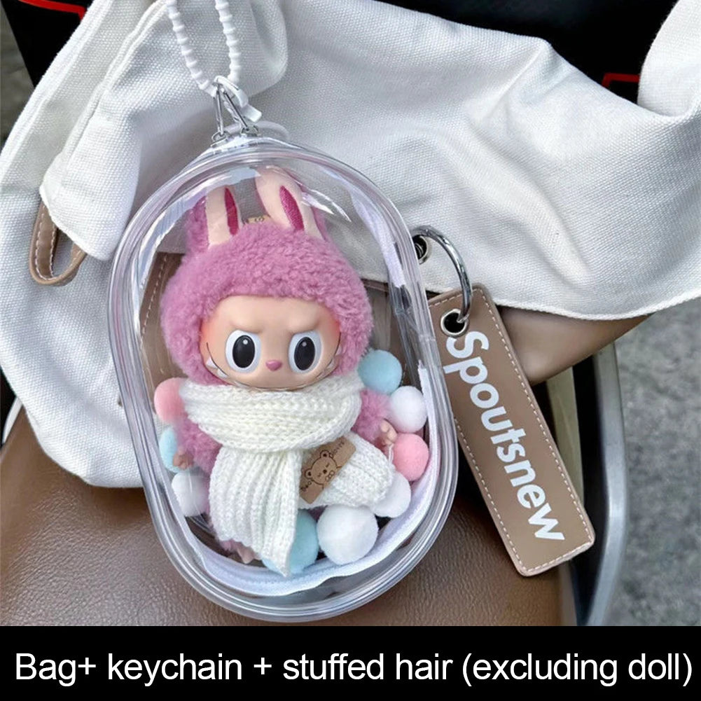 Skyddsväska för 17 cm samlarfigur – färgglad & transparent